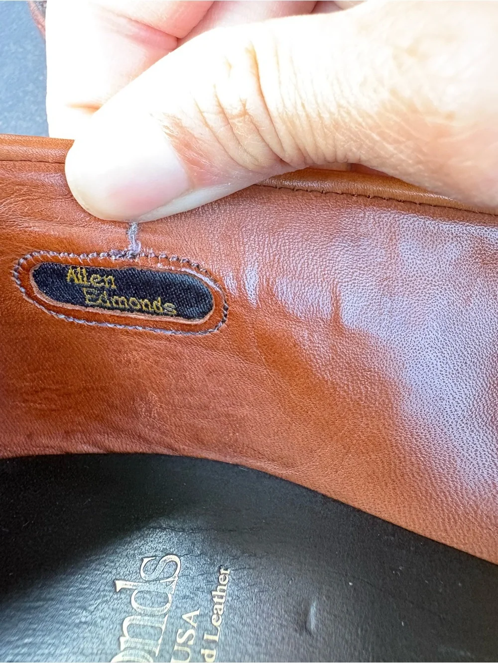 Allen Edmonds Cody Fine Imported Leather Woven Tassel Loafers Men sz8Made in USA